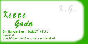 kitti godo business card